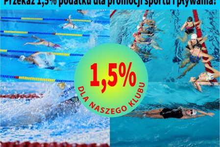 Przekaż 1,5% z PIT dla młodych pływaków