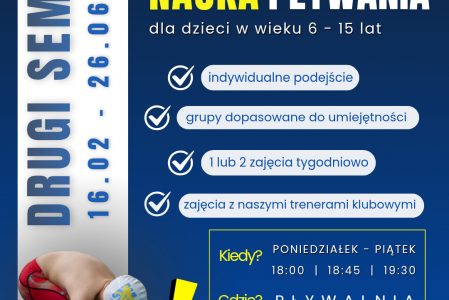 Zapisy na II semestr nauki pływania – Prokocim (CCZ)